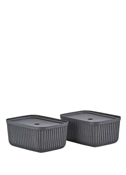 Pulp Black 2-Piece Storage Box 7,7 Lt
