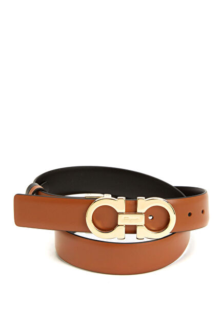 Taba Logolu Kadın Deri Kemer