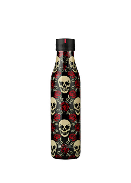 Rose and Skull Renkli Çelik Termos 500 ml