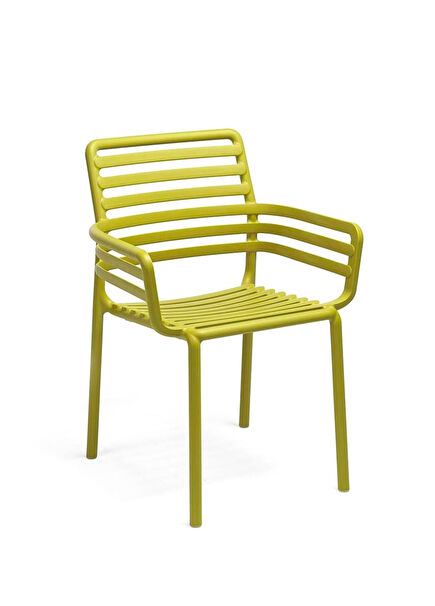 Doga Pera Fiberglass Stackable Arm Chair