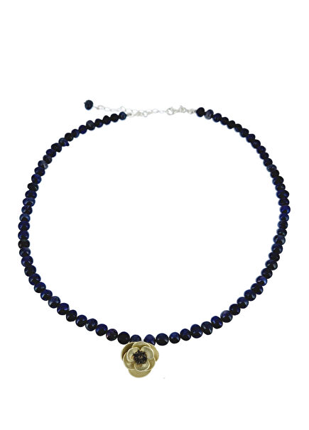 Anemon Çiçekli İnci 925 Ayar Gümüş Kadın Kolye