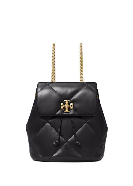 Mini Rent Diamond Black Women Leather Backpack