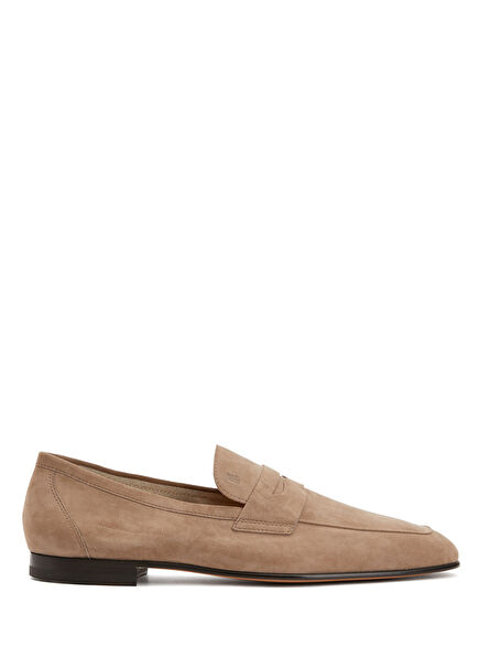 Light Brown Men's Suede Loafer
