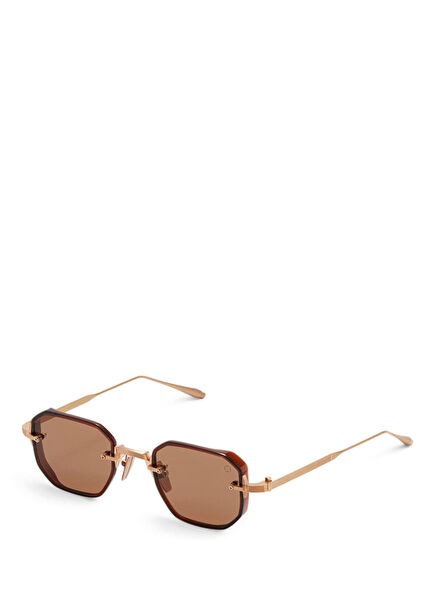 Juno-Two AKS-307B Gold Color Acetate Unisex Sunglasses