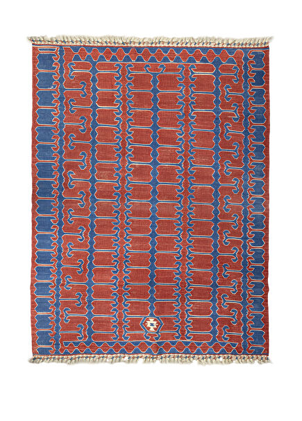 Nova Hand Woven Red Wool Rug 132x174 cm