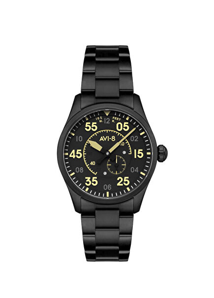 Spitfire Type 300 AV-4147-44 Citizen Miyota 8245 Siyah Çelik Erkek Kol Saati