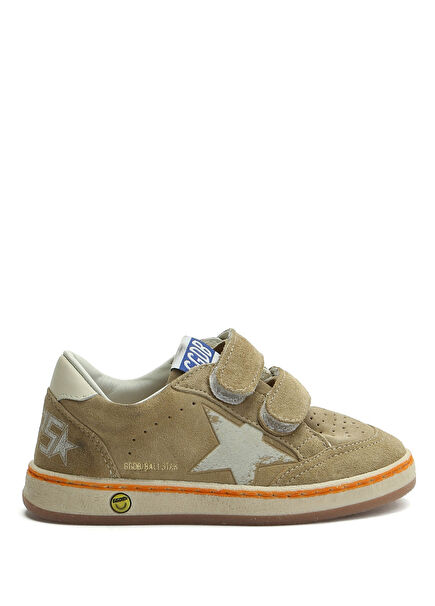 Ballstar Green Kids Leather Sneakers