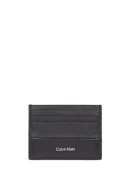 Black Men's Leather Card Holder