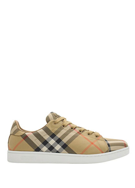 Set Check Bej Kadın Sneaker