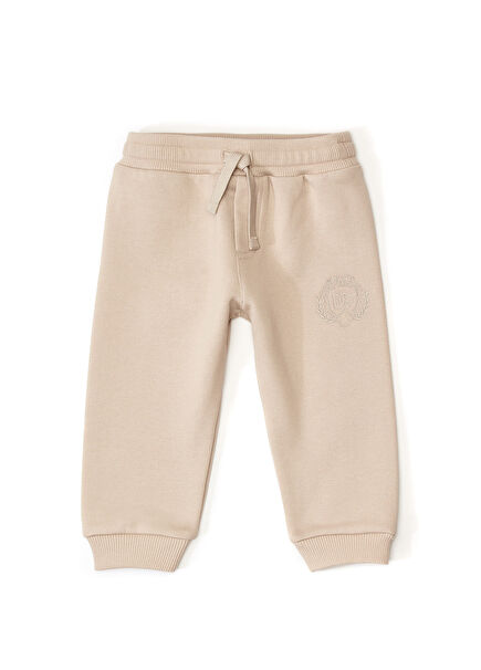 Bej Erkek Bebek Jogger Pantolon