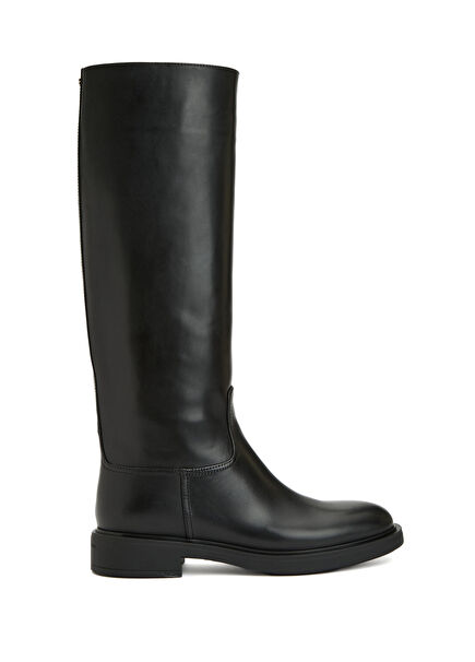Black Women's Leather Boots