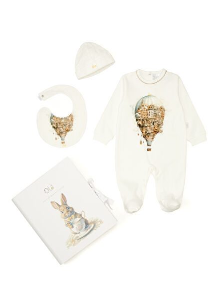 Patterned Welt Baby Jumpsuit Set Land Of Explorers