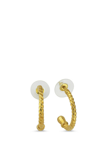 Double Helix Stud Kadın Gümüş Küpe