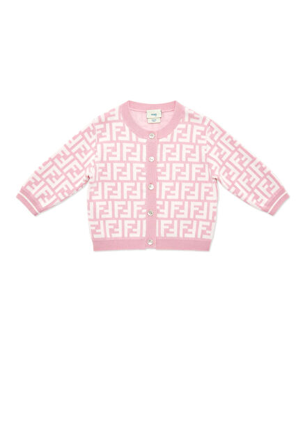 Pink White Baby Girl Cardigan