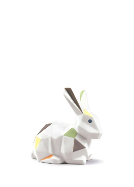 Rabbit White Porcelain Sculpture