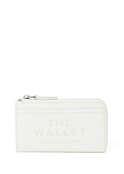 Ekru Logo Detaylı Kadın Deri Cüzdan