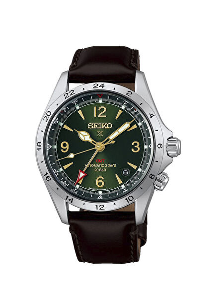 HBC007J1 Prospex Alpinist GMT Kahverengi Deri Erkek Kol Saati