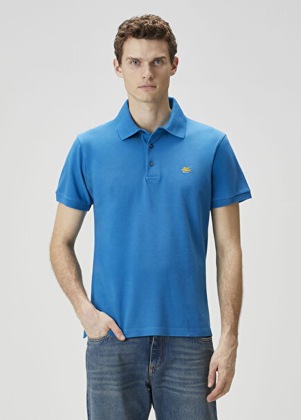 Turquoise Polo Neck T-Shirt