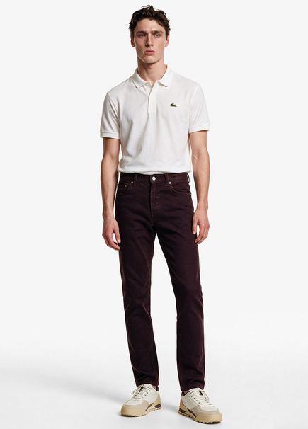 Bordo Slim Fit Erkek Jean Pantolon