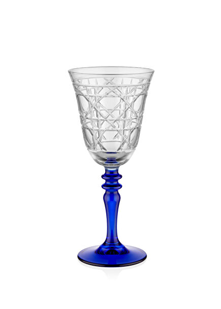 Gloria Mix Blue Glass Goblet