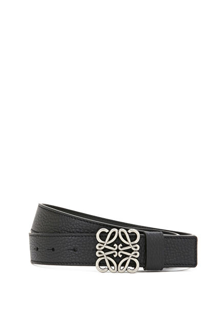 Black Men's Leather Belt