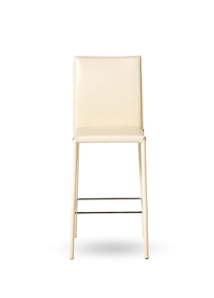 Roby Beige Deri Bar Sandalyesi