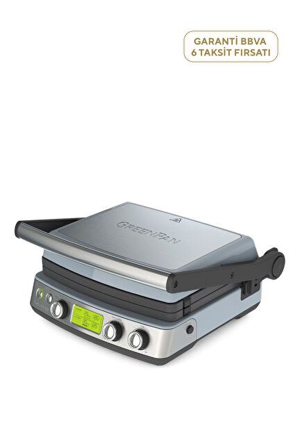 Elite Thermolon Mavi Seramik Yüzey 2000W Güç Çift Plakalı Bağımsız Sıcaklık Kontrollü Yağ Toplama Hazneli Tost Makinesi