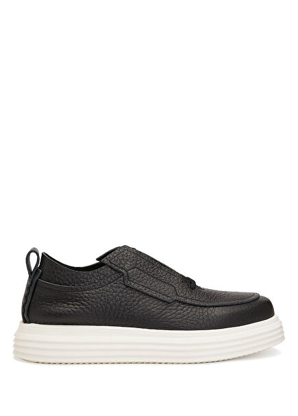 Paul Siyah Erkek Deri Sneaker