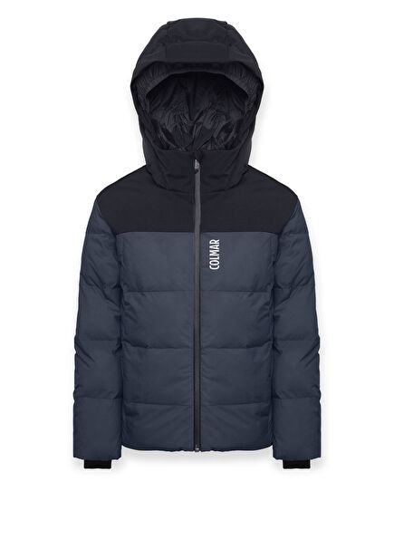Jump Navy Black Hooded Boys' Ski Jacket