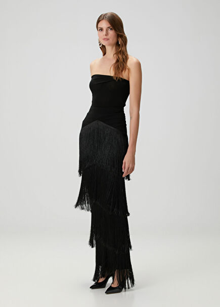 Renata Black Maxi Skirt