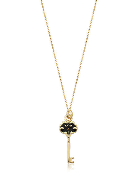 Navy Big Key Women's Gold Necklace
