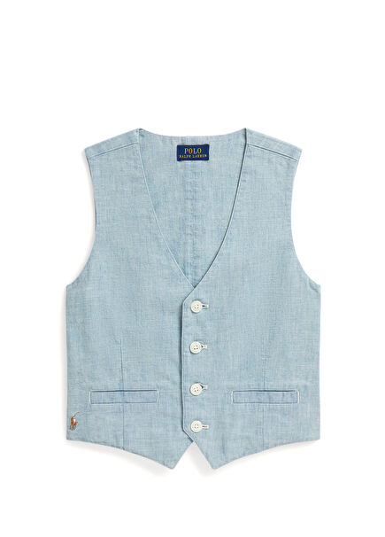 Blue Girls Vest