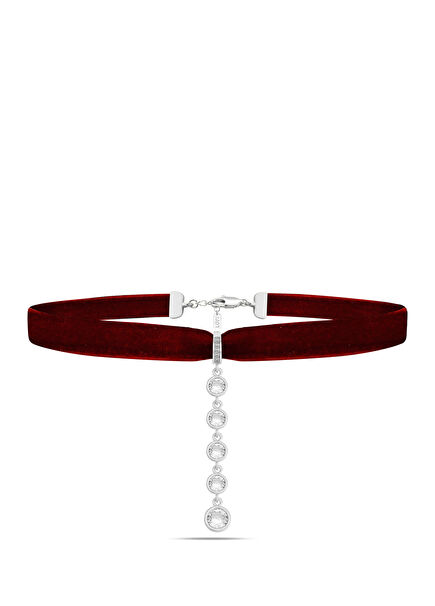 Salkım Tisya Christmas 925 Sterling Silver Women's Choker