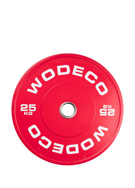 Kırmızı Olimpik Bumper Ağırlık Plakası 25 kg