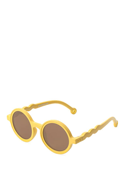  Citrus Yellow Classic Round Toddler 1 - 3 Yaş Unisex Çocuk Güneş Gözlüğü 
