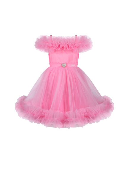 Barbie Pink Tulle Girls' Dress