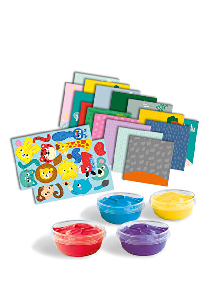 İlk Parmak Boya Setim Elle Boyanan Hayvanlar Oyun Seti