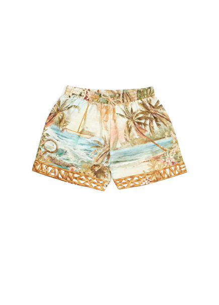 Mahon Blue Girls Shorts