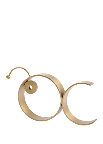 Litt Altın Rengi Pirinç Balık Figürü Dekoratif Obje