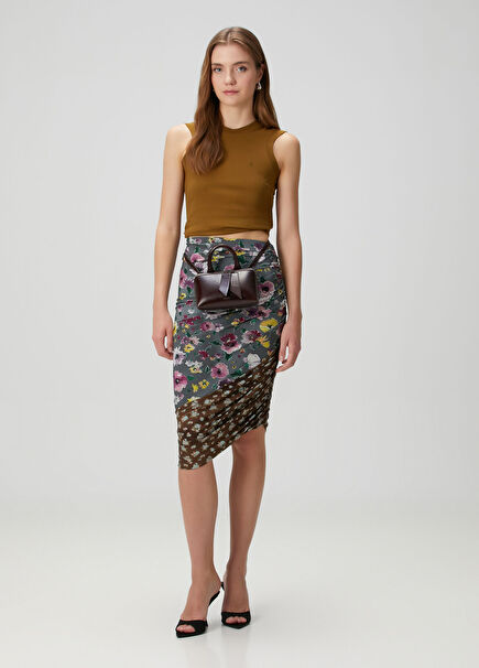 Çok Renkli Midi Etek