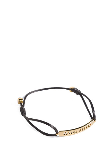 Metal Detailed Women's Rope Bracelet