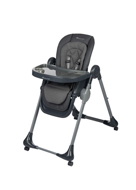 Olea Mineral Graphite Foldable Wheeled Baby High Chair