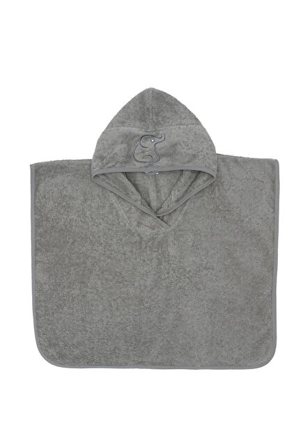 Poncho Organic Cotton Grey Baby and Child Towel
