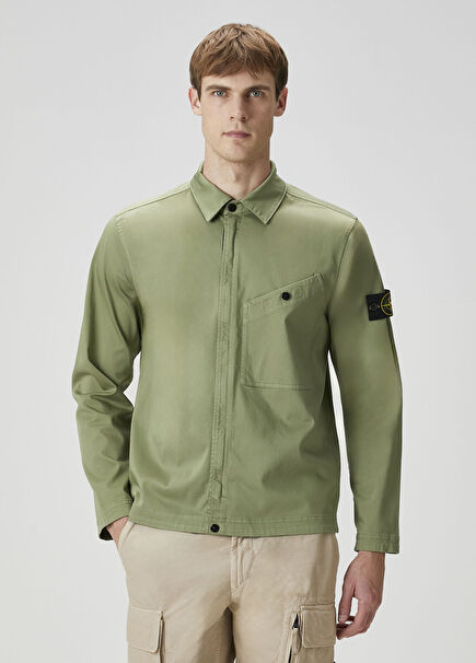 Açık Yeşil Dış Gömlek