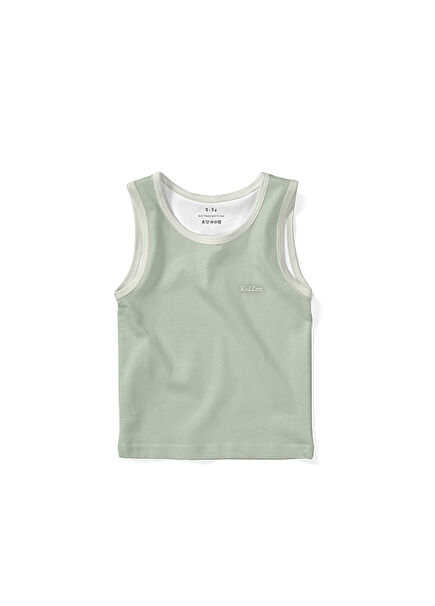 Sage Mint Zero Sleeve Unisex Baby Tank Top