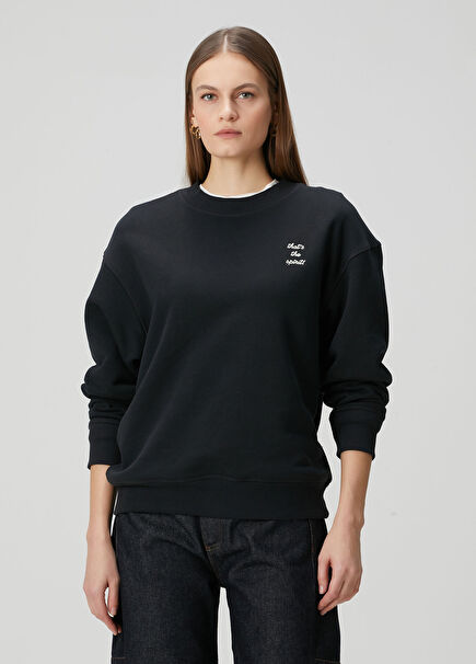 That's The Spirit Siyah Sweatshirt
