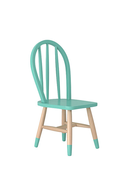 Water Green Wooden Children's Chair