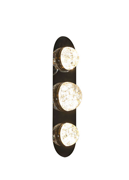 Lima Clear Acrylic Platinum Triple Led Sconce