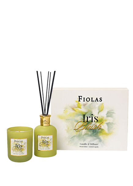 Iris Blush Candle and Air Freshener Set