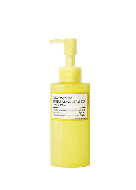 Lemon Vita Bubble Kuru ve Hassas Ciltler İçin Aydınlatıcı Temizleyici Yüz Maskesi 150 ml